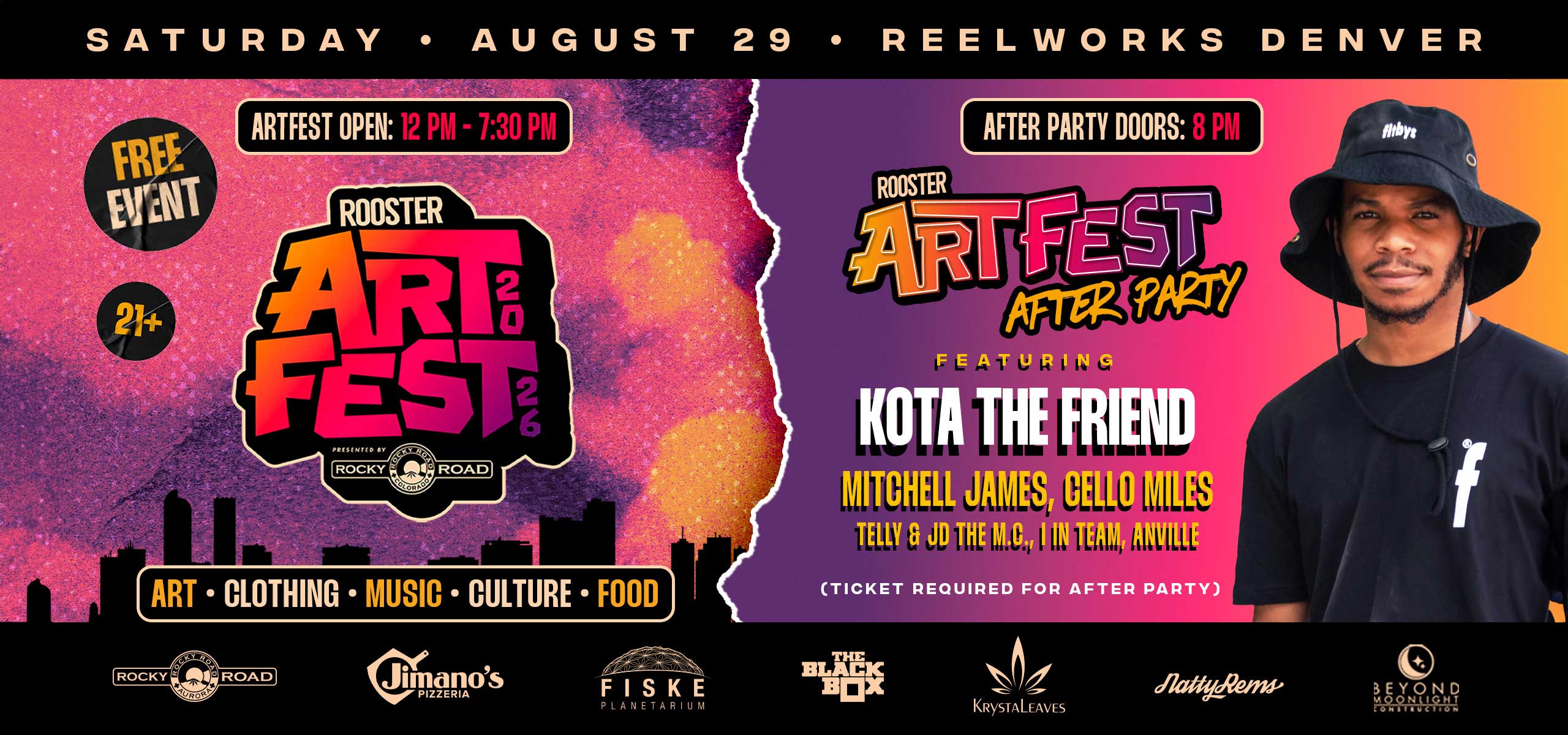 Rooster ArtFest After Party
